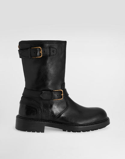 Men Bernini Smooth Leather Boots