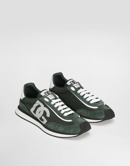 Men's DG CUSHION Mixed-Material Sneakers Green
