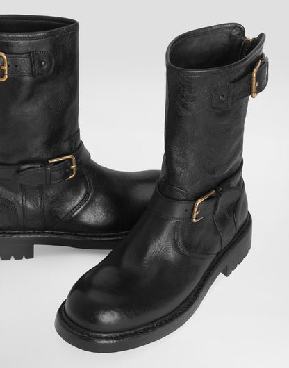 Men Bernini Smooth Leather Boots