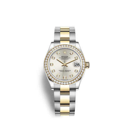 Datejust 31, Oystersteel, 18kt Yellow Gold and diamonds, Ref# 278383RBR-0019