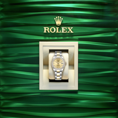 Datejust 31, Oystersteel, 18kt Yellow Gold and diamonds, Ref# 278383RBR-0025