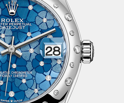 Datejust 31mm, Oystersteel and 18k White Gold with Diamonds, Ref# 278344rbr-0038