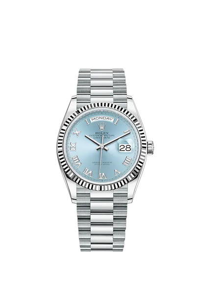 Day-Date 36mm, Platinum, Ref# 128236-0008