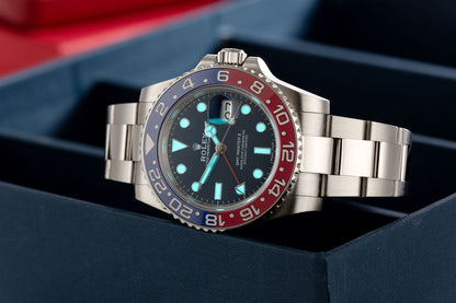 GMT-Master II Oyster, 40 mm, white gold M126719BLRO-0003