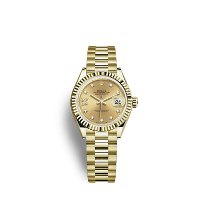 Lady-Datejust 28, 18k Yellow Gold, Ref# 279178-0013