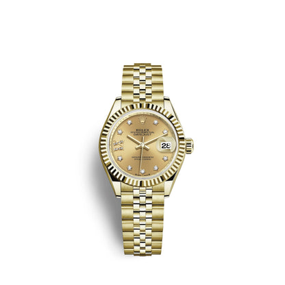 Lady-Datejust 28, 18k Yellow Gold, Ref# 279178-0014