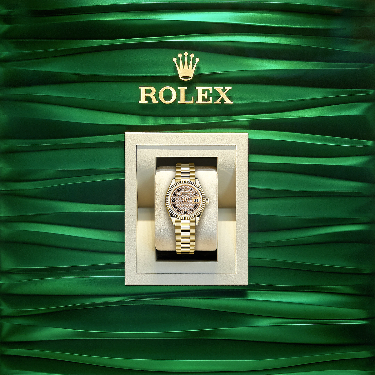 Lady-Datejust 28, 18k Yellow Gold, Ref# 279178-0031