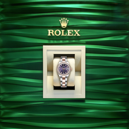 Lady-Datejust 28, Oystersteel and 18k Everose Gold, Ref# 279381RBR-0016