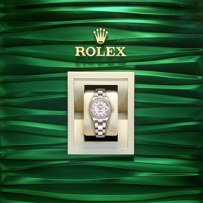Lady-Datejust 28, Oystersteel and 18k Everose Gold, Ref# 279381RBR-0022