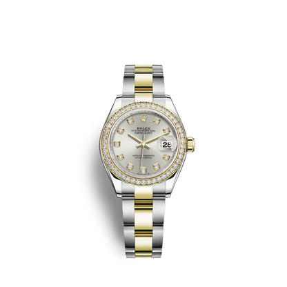 Lady-Datejust 28, Oystersteel and 18k Yellow Gold, Ref# 279383RBR-0008