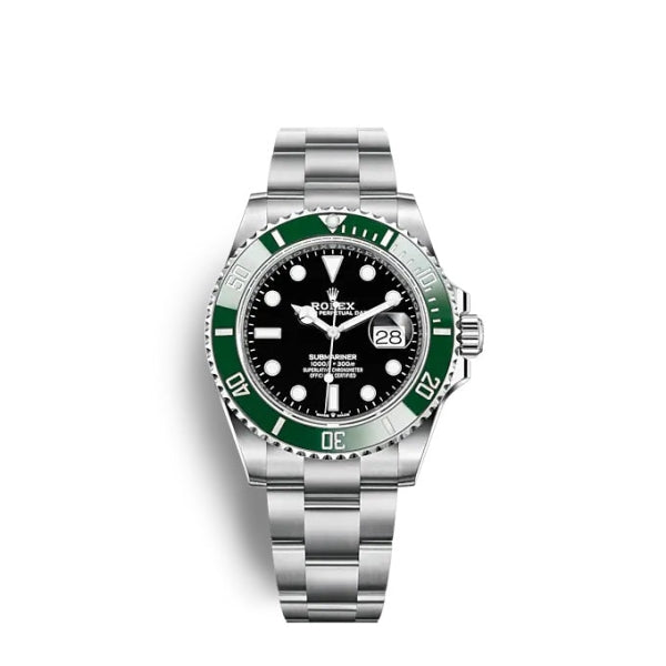 Submariner Date Oyster, 41 mm, Oystersteel m126610lv-0002 "Starbucks"